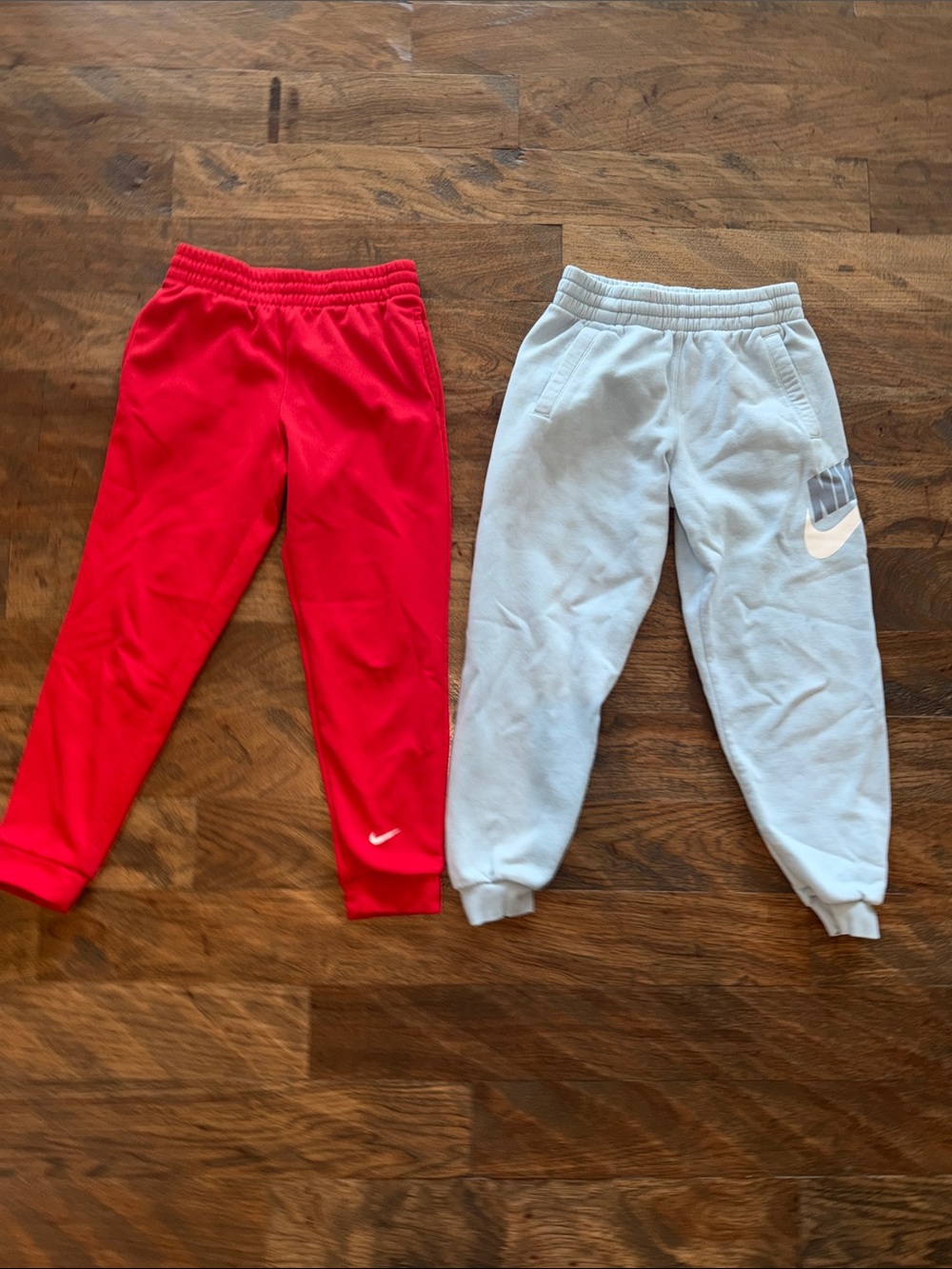 Nike Kids Red & Light Blue Jogger Pants Duo